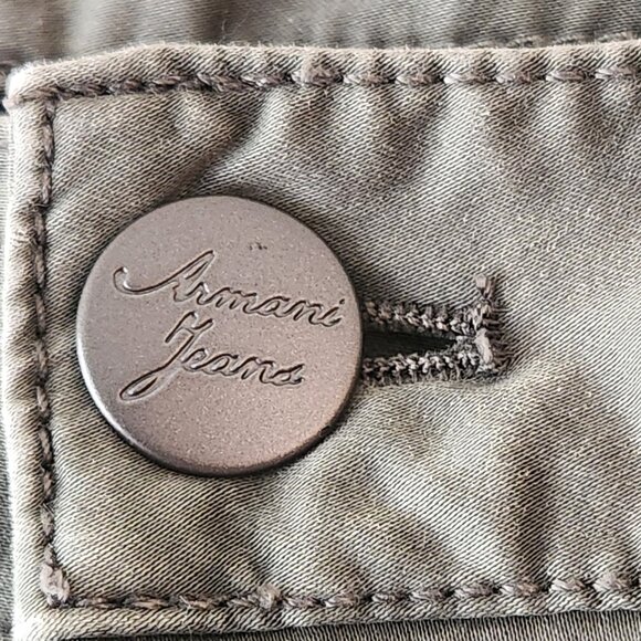 ARMANI Jeans ITALY Pants Khaki Fit sz M-6 Cotton Blend - Saks Fifth Ave purchase - Picture 5 of 16